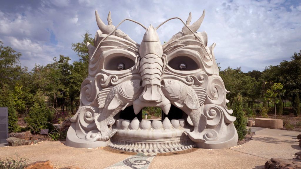 Spring Giant at Tulsa Botanic Garden, Interactive Scultpure